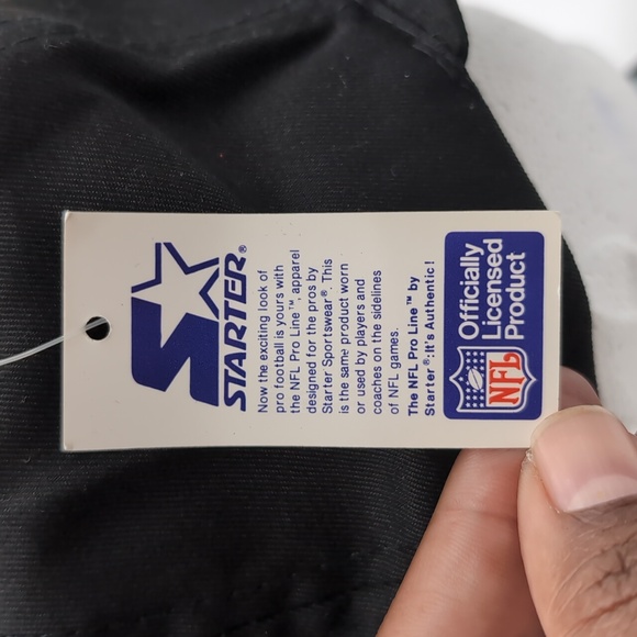 Starter| NWT Vintage NFL Black Los Angeles Raiders Sports Cap Snap Back - Picture 8 of 14